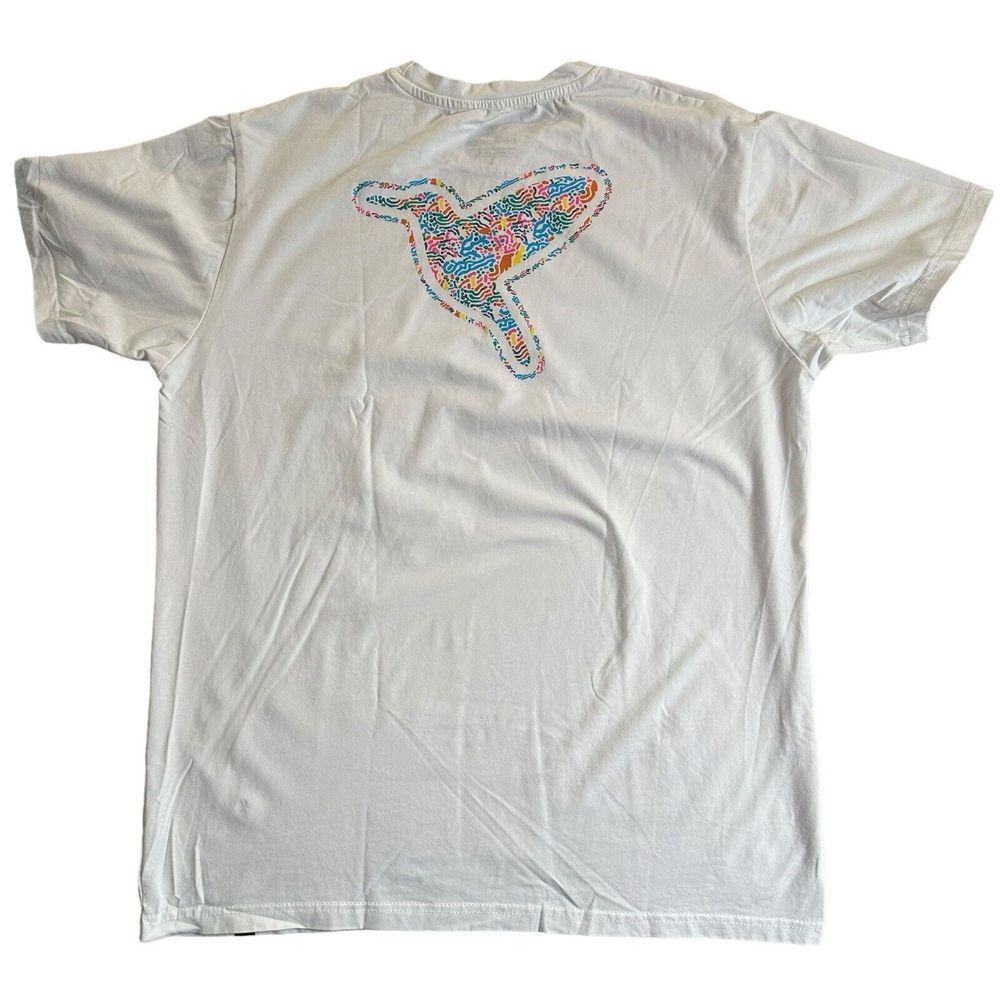 Birddogs Shirt Mens L White Bird Graphic Tee Cotton Short Sleeve‎ Preppy